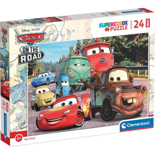 Auta Na silnici 24 ks maxi supercolor puzzle - Clementoni obrázek 1