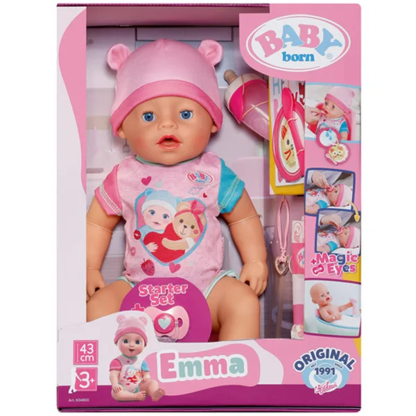 Baby Born: Emma interaktivní panenka set s doplňky 43 cm - Zapf Creation obrázek 3