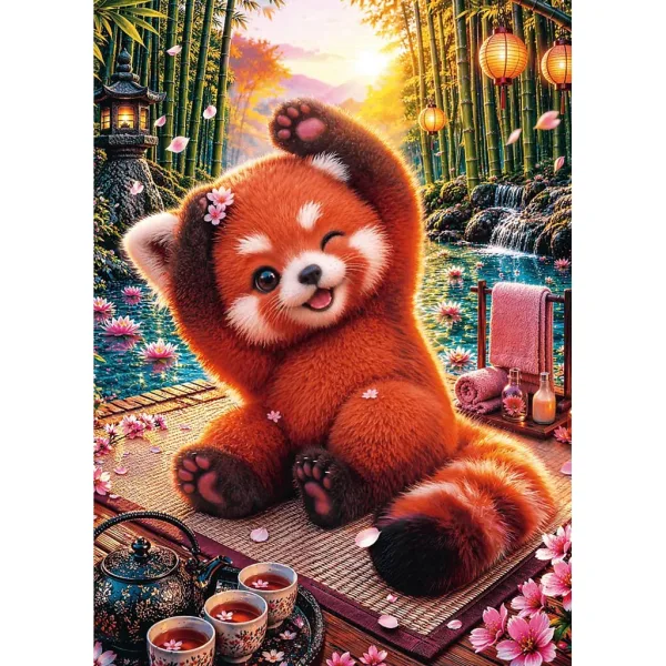 Báječný červený panda 500ks Premium plus kvalita puzzle - Trefl obrázek 2