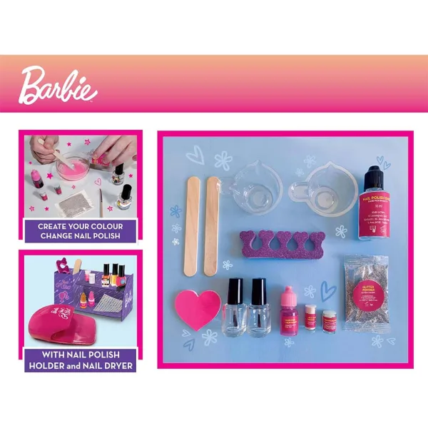 Barbie Barevně měnící kouzelný nehtový salon - Lisciani obrázek 2