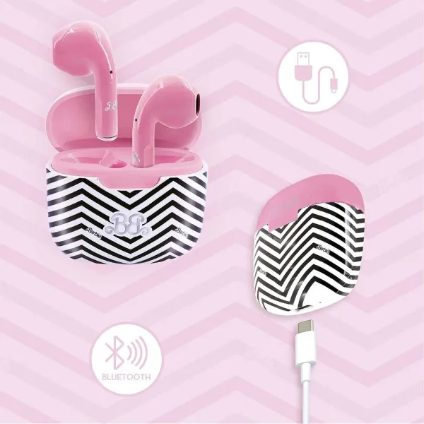 Barbie bezdrátová Bluetooth sluchátka růžová - Lisciani obrázek 3
