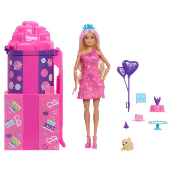 Barbie party odhalení překvapení set se skluzavkou - Mattel obrázek 2