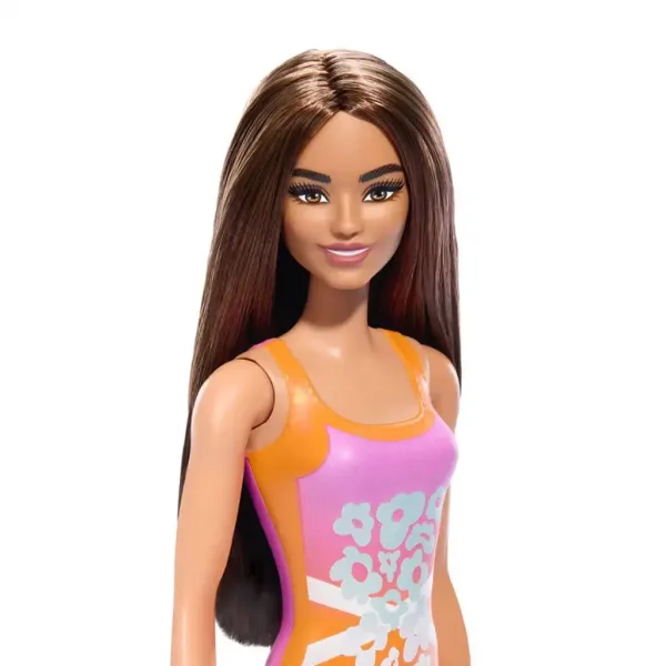 Barbie Plážová panenka barevná, květinový vzor plavek - Mattel obrázek 2