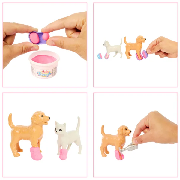 Barbie veterinární klinika na sádrování s růžovlasou panenkou - Mattel obrázek 3