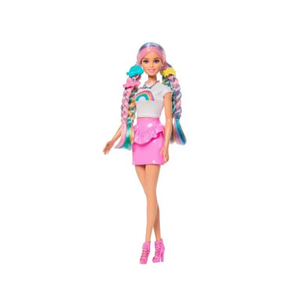 Barbie: Třpytivá duhová panenka s doplňky - Mattel obrázek 3