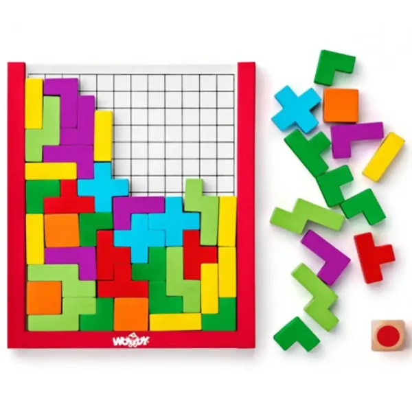 Barevná dřevěná tetris skládačka - Woodyland obrázek 2