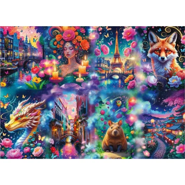 Barevný svět prémiové puzzle 8000 ks – Trefl obrázek 2