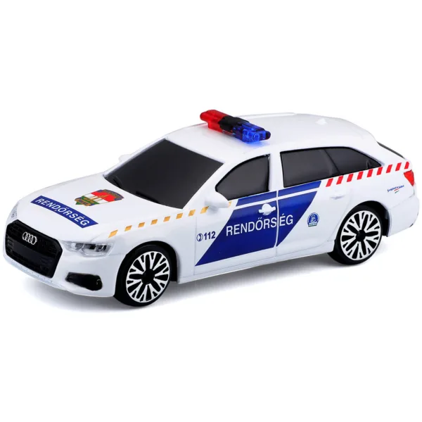 Bburago: Audi A6 sirénující maďarské policejní auto 1/43 obrázek 2