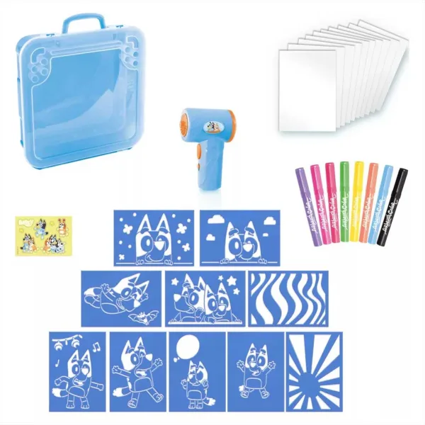 Bluey Airbrush Art posterový set na výrobu v kufříku obrázek 2