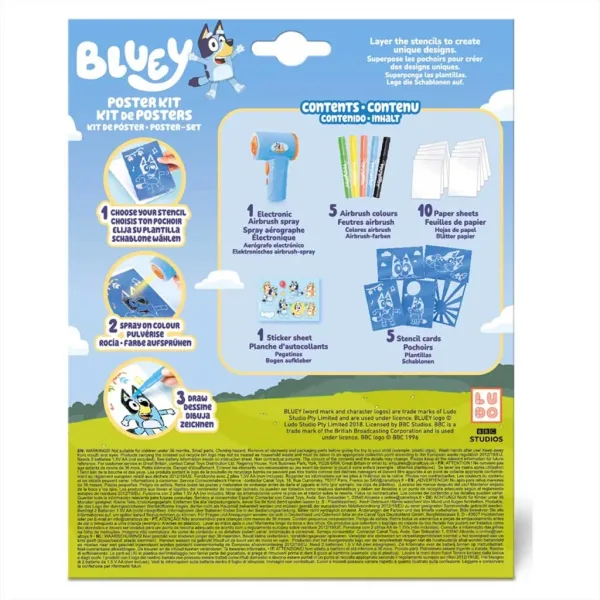 Bluey Airbrush Art posterový tvůrce set obrázek 5