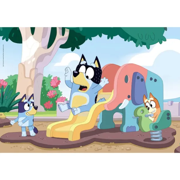 Bluey pes skládá puzzle 104 dílků Supercolor - Clementoni obrázek 2