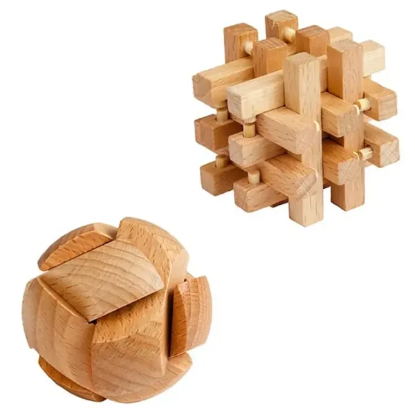 Brain Quest dřevěný hlavolam v několika variantách 1ks obrázek 3