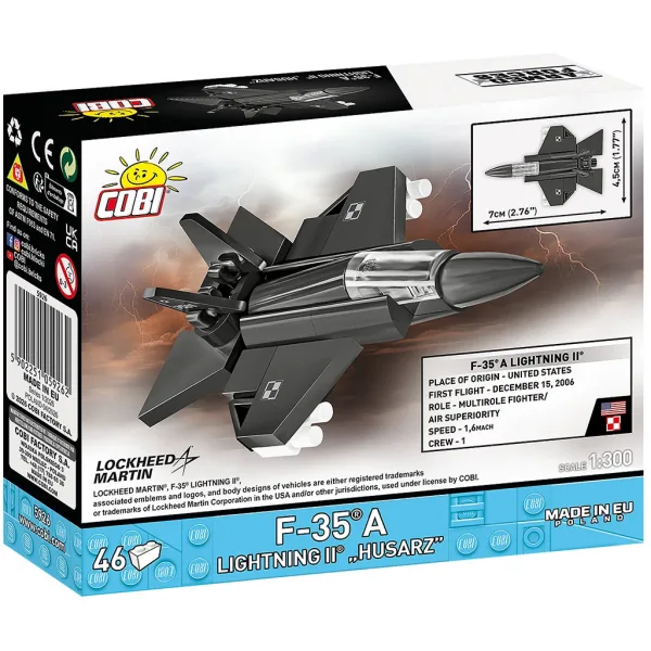 COBI: Ozbrojené síly F-35A Lightning II "Husarz" stavebnice (5926) obrázek 4