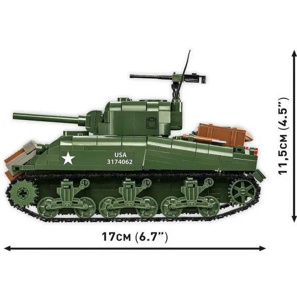 COBI: Stavebnice tanku M4A1 Sherman (3126) obrázek 5