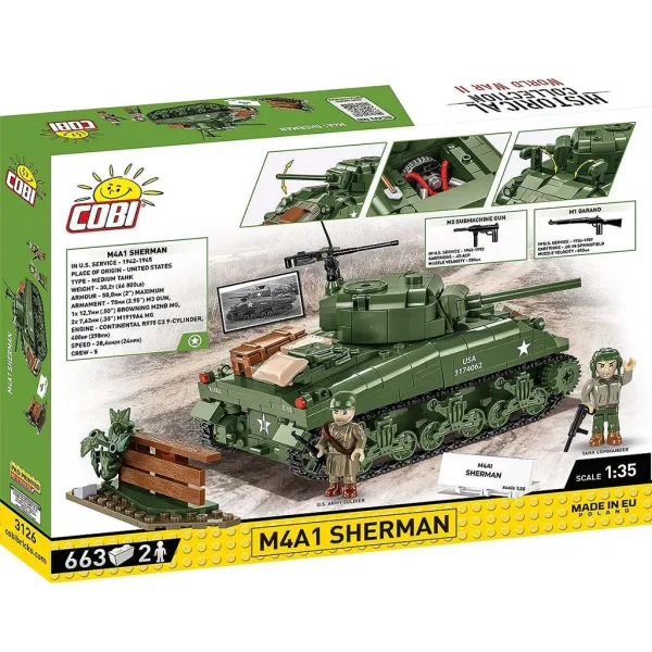 COBI: Stavebnice tanku M4A1 Sherman (3126) obrázek 7