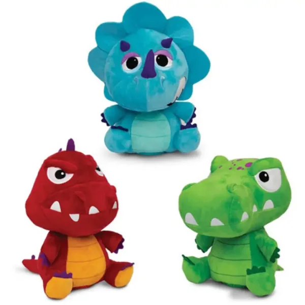 Crackin Eggs Jurassic Friends plyšový dinosaurus ve třech různých variantách obrázek 3