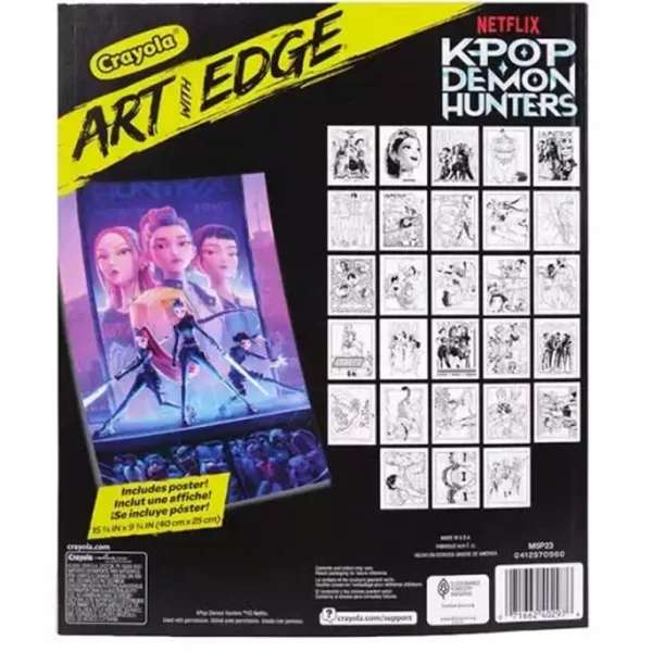 Crayola: Art With Edge - K-Pop Demon Hunters omalovánka a plakát obrázek 4