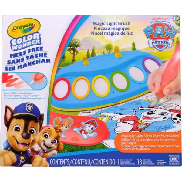 Crayola: Color Wonder Kouzelná malovací sada s osvětleným štětcem - Tlapková Patrola obrázek 2