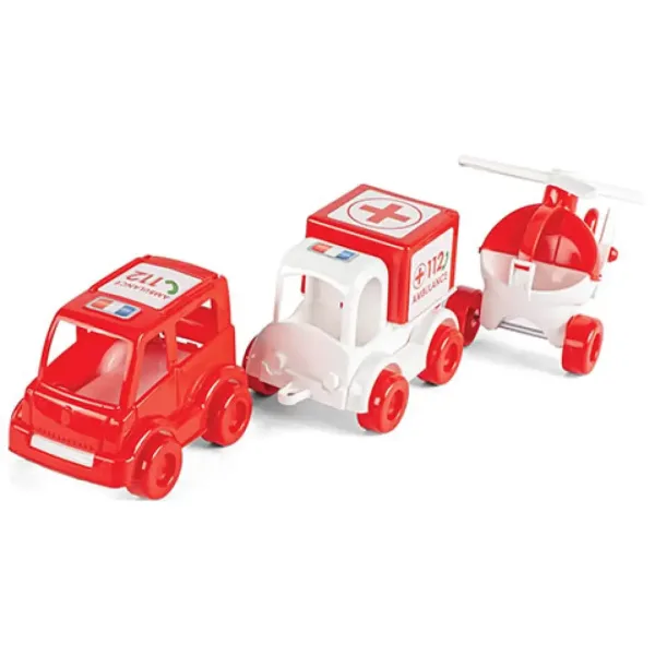 Kid Cars Záchranářská vozidla, sada 3 ks – Wader obrázek 2