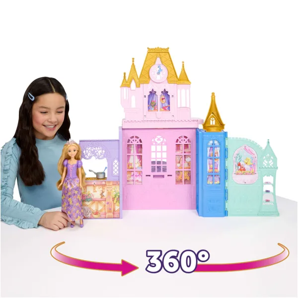 Disney Princezny Hrad s Rapunzel Panenkou - Mattel obrázek 4