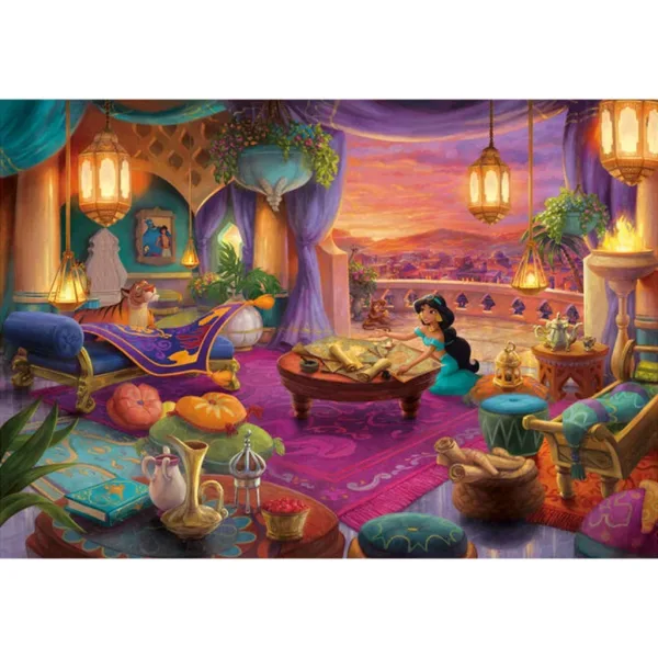 Disney Princezny Jasmín kouzelný palác 500 ks puzzle – Clementoni obrázek 2
