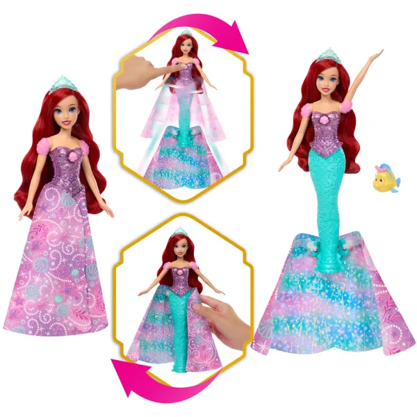 Disney Princezny - Pohádková Proměna Ariel - Mattel obrázek 3