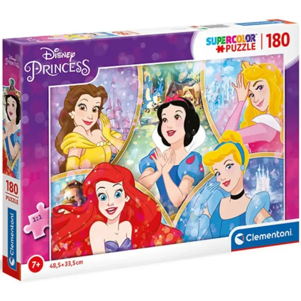 Disney princezny Supercolor 180ks puzzle - Clementoni obrázek 1