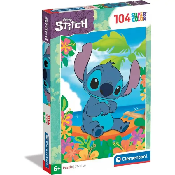 Disney Stitch 104ks Supercolor puzzle - Clementoni obrázek 1