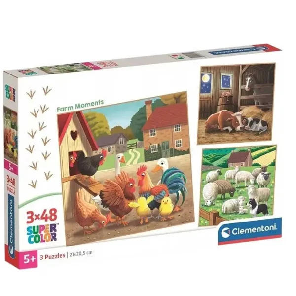 Farma okamžiky 3x48ks Super Color puzzle - Clementoni obrázek 1