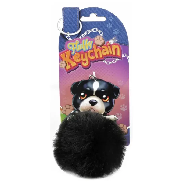Fluffy Pom-Pom pejsek klíčenky v několika variantách 1ks obrázek 2