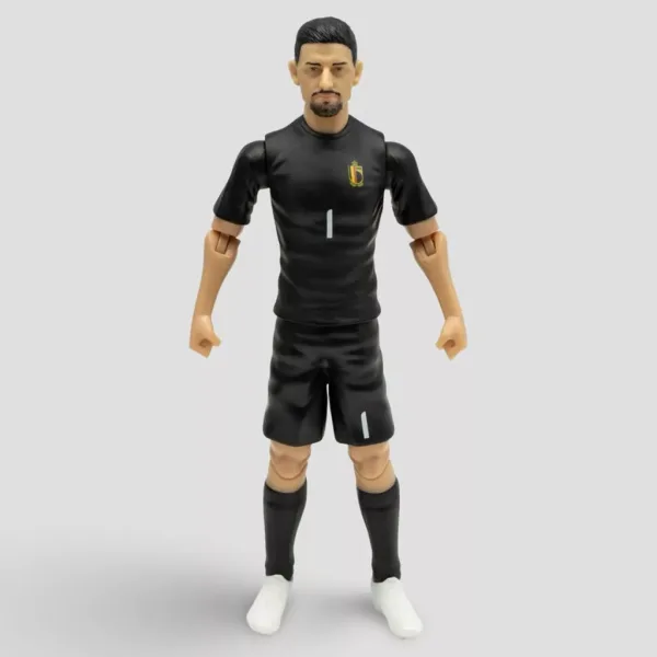 Fotbalista akční figurka, 20 cm - Belgie, Courtois v dresu s číslem 1 obrázek 1