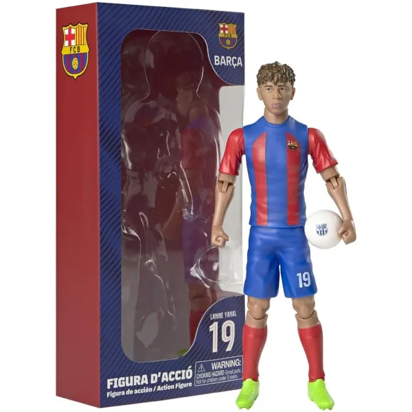 Fotbalista akční figurka, 20 cm - FC Barcelona, Lamine Yamal v dresu číslo 19 obrázek 1