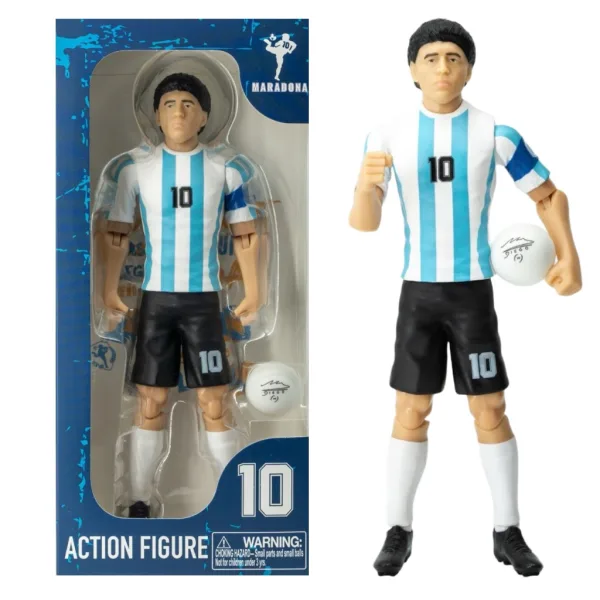 Fotbalista akční figurka, 20cm - Argentina Maradona v dresu s číslem 10 obrázek 1