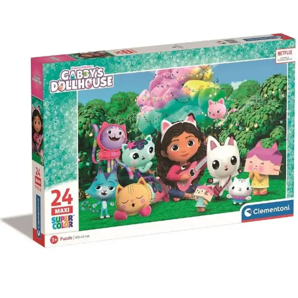 Gabi domeček pro panenky: Maxi Super Color Puzzle 24 dílné - Clementoni obrázek 1