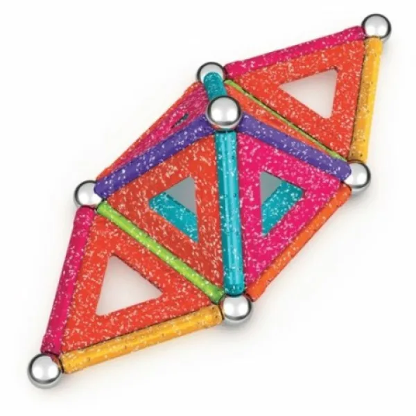 Geomag Glitter panely 35ks s třpytivými magnetickými stavebními hračkami obrázek 2