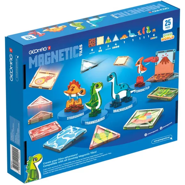 Geomag: Magnetické dlaždice Dino svět obrázek 3