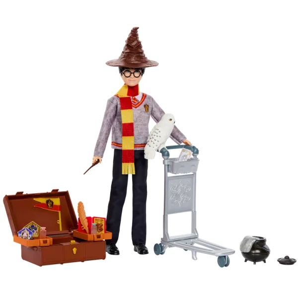 Harry Potter 9 a 3/4. nástupiště herní set s Harrym panenkou – Mattel obrázek 2