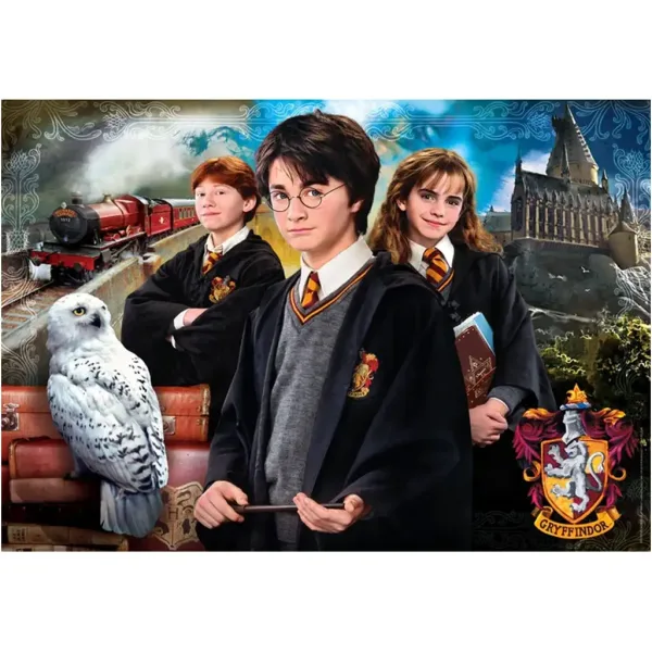 Harry Potter - Na bráně Bradavic 1000 dílná skládačka s plakátem - Clementoni obrázek 2