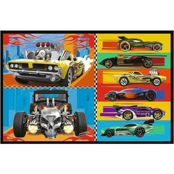 Hot Wheels - 2 x 70 ks puzzle - Trefl obrázek 3