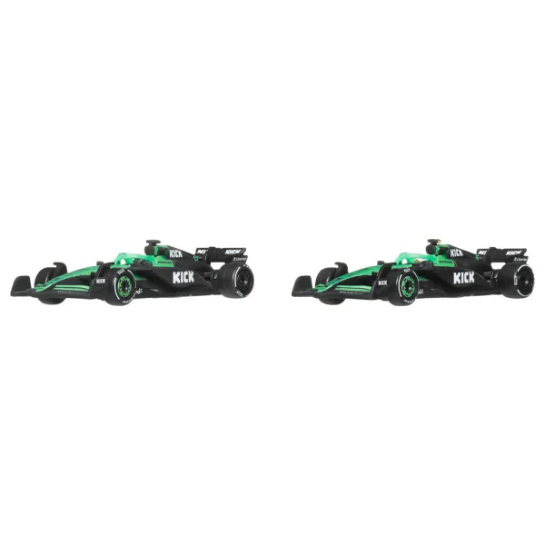 Hot Wheels F1 Autíčko 2-balení - Sauber: Hulkenberg + Bortoleto - Mattel obrázek 2