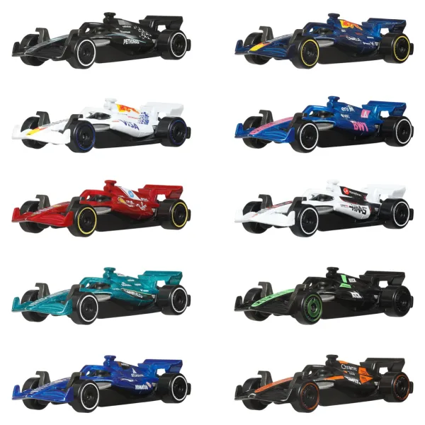 Hot Wheels Malá auta: F1 10 Dílů Sada - Mattel obrázek 2