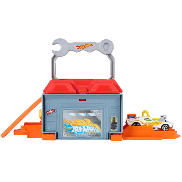 Hot Wheels: Město Opravy & Jdi automechanik dílna základní dráhová sada – Mattel obrázek 3