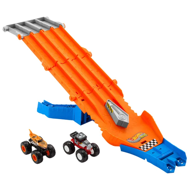 Hot Wheels Monster Trucks: Honba dráha se 2 malými autíčky - Mattel obrázek 2