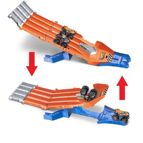Hot Wheels Monster Trucks: Honba dráha se 2 malými autíčky - Mattel obrázek 4