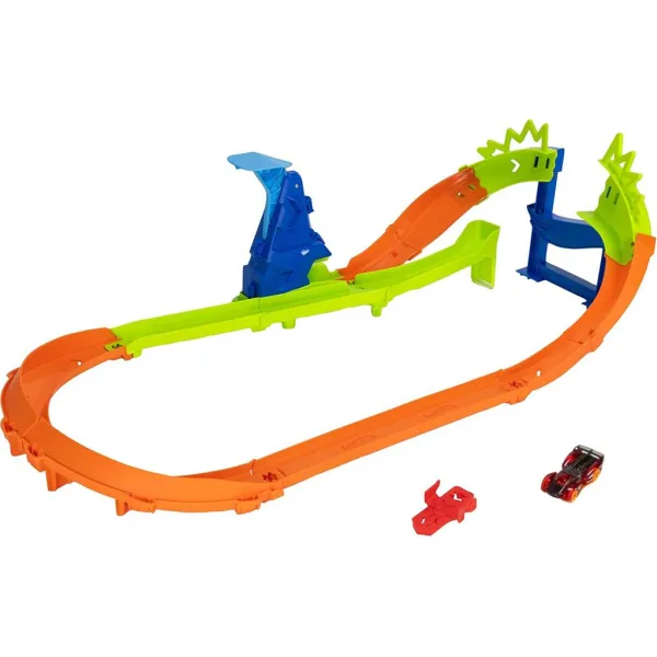Hot Wheels: Šampionát dráhové sady - Okruhový závod s odrazovým můstkem - Mattel obrázek 2
