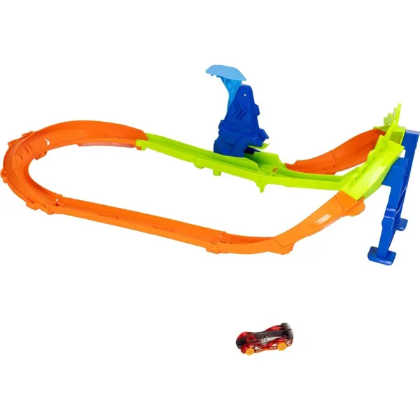 Hot Wheels: Šampionát dráhové sady - Okruhový závod s odrazovým můstkem - Mattel obrázek 4