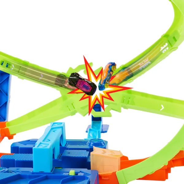 Hot Wheels Stunt Tracks Kanyarkavalkád autodráha set - Mattel obrázek 3