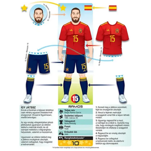 Hvězdy fotbalu samolepkový sešit obrázek 6