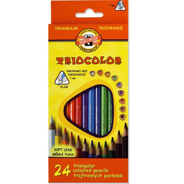 Ico: Koh-I-Noor Triocolor barevná tužka sada 24 ks obrázek 1