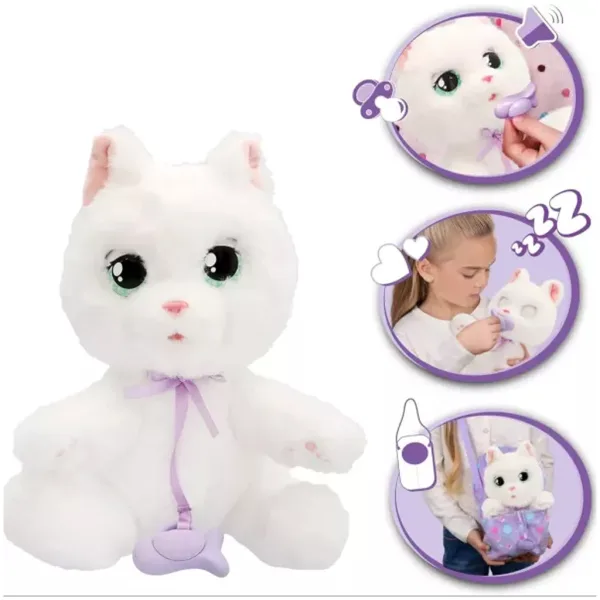Interaktivní plyšová figurka Baby Paws – Bílá kočka obrázek 2